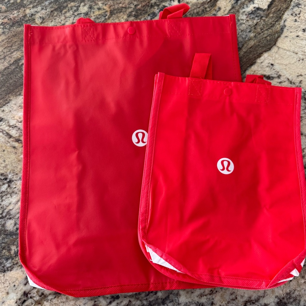 Lululemon Red Tote Bags